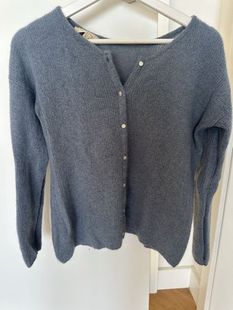 Gilet Sézane bleu clair 