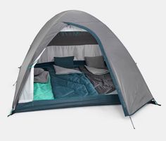 QUECHUA 3-Personen-Campingzelt MH100 grau