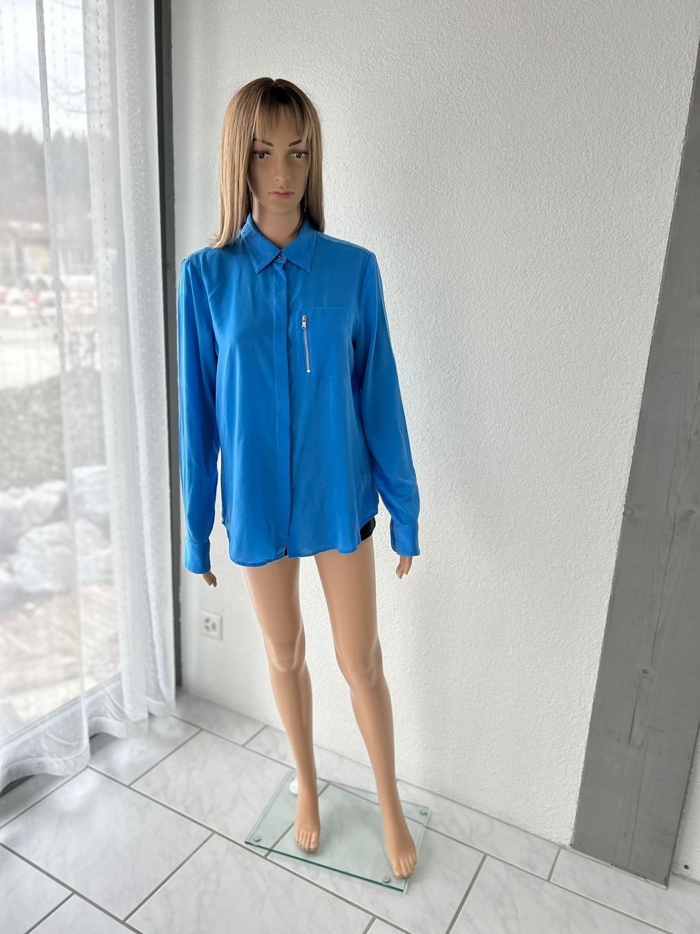 Ralph Lauren Camicette: Ralph Lauren Blue Blouse, M, Long Sleeve - Spring Essential – Usato da Kilchberg ZH venduto da Thrift_Shop 1