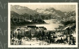 AK sw St.Moritz GR Suvretta-Haus,Champfèr,Silvaplana ≈ 1923