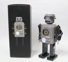 Blech Roboter Time Robot, zum aufziehen