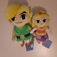 Plüschtiere Link und Zelda Toon Figuren