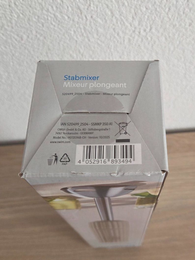 SilverCrest Elettrodomestici da cucina: SilverCrest Stabmixer 350W (OVP) – Nuovo e nell'imballaggio originale da Abtwil AG venduto da MaVo.0710 3