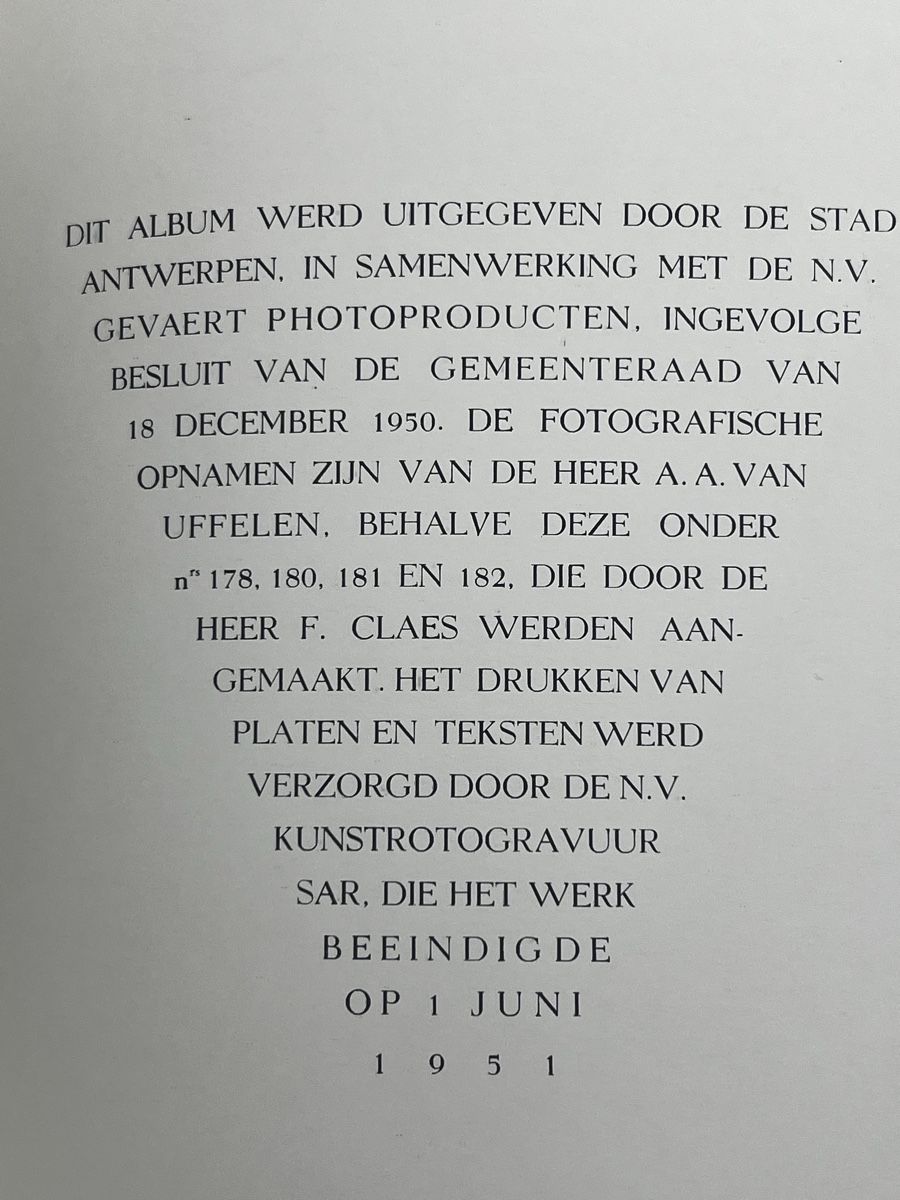 Livres: Antwerpen 1951 – D'occasion à Wettingen par NickInc 7