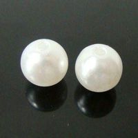 Acrylperlen Rund Weiss 5.5mm / 100St.