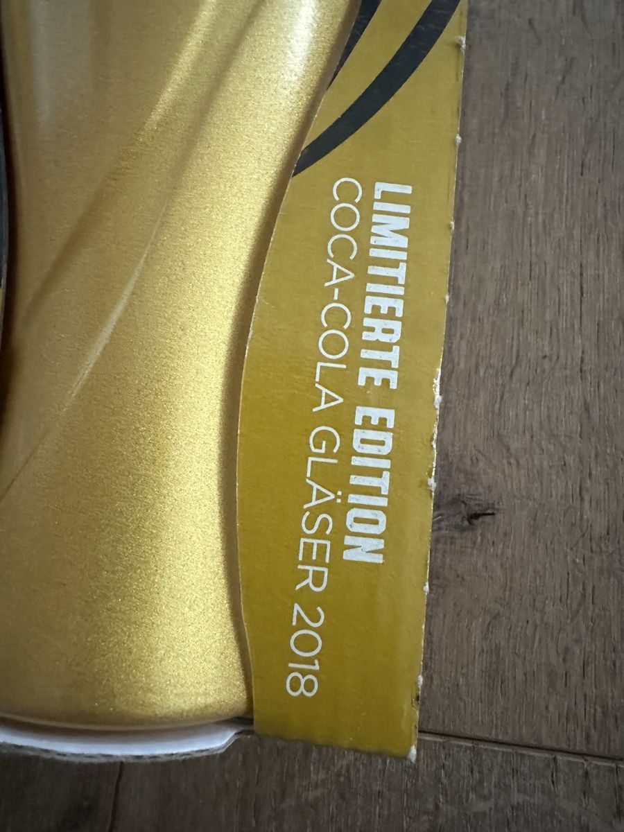Bicchieri: Coca-Cola Gläser Gold 2018 – Nuovo e nell'imballaggio originale da Altendorf venduto da Quietwater 1