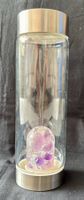 Vitajuwel Wasserflasche aus Glas mit Edelsteine