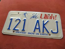 Nummernschild Utha