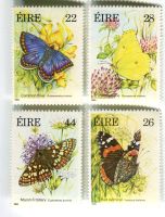 Briefmarken "Schmetterlinge". Irland.