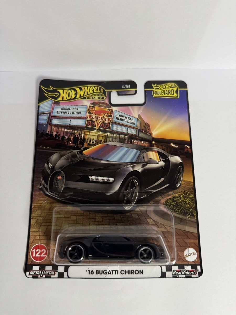 Hot Wheels Modellini d'auto: Hot Wheels Premium Boulevard '16 Bugatti Chiron, Neu – Nuovo e nell'imballaggio originale da Winterthur venduto da Yuni1