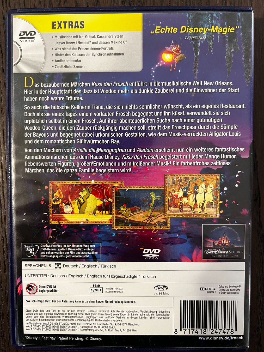 Tutti i DVDs: Küss den Frosch – Usato da Zürich venduto da FilmFreunde 1