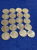 20 x 1.- Franken alle 835 Silber, je 5 gr. also. Total 100 g