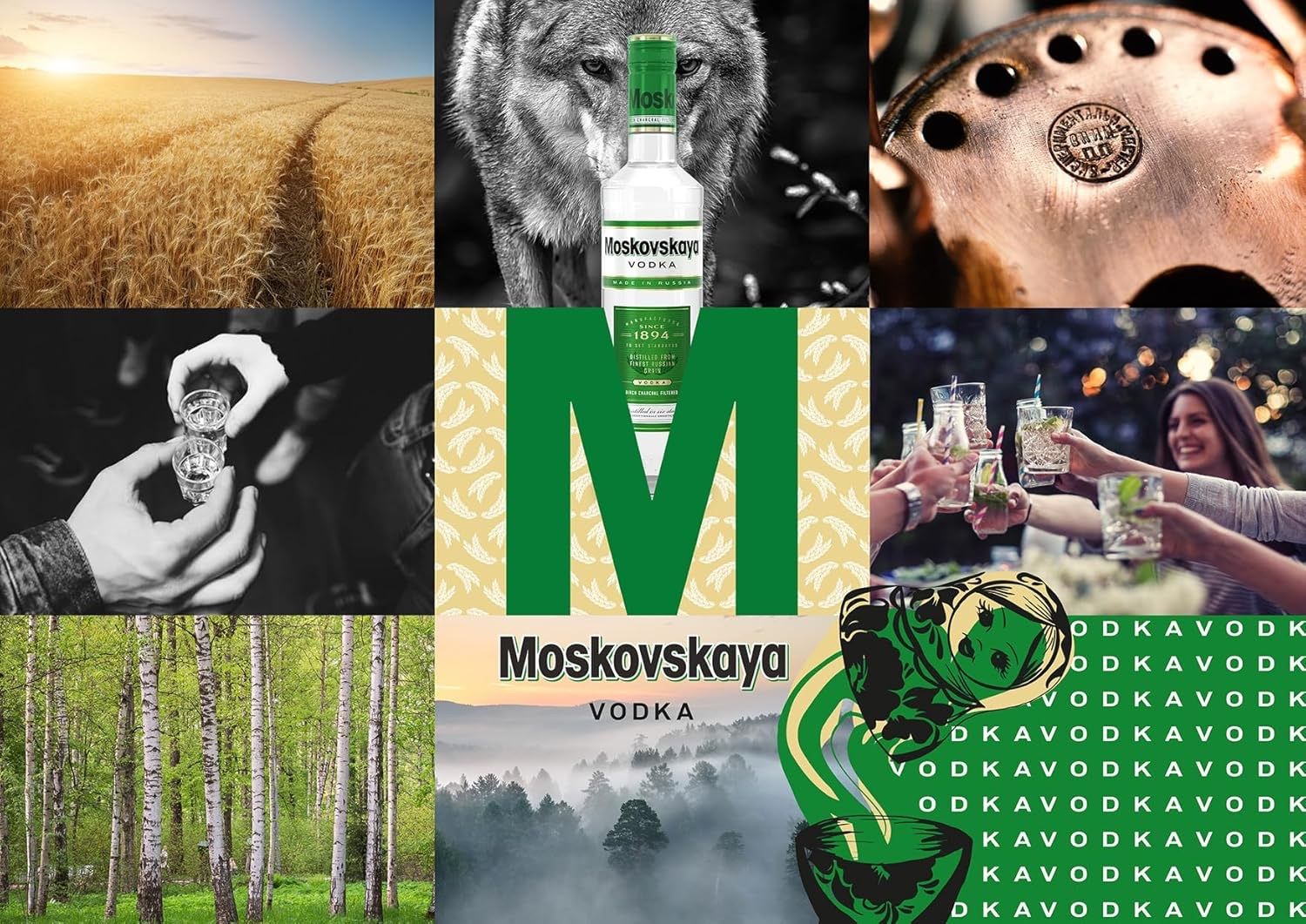 Bevande alcoliche: Moskovskaya Vodka 0,5 ltr. – Nuovo e nell'imballaggio originale da Bülach venduto da RockBottomOffTheRamp 2