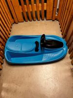 Schlitten Kinder blau mit Lenkrad gebraucht.Sled kids blue