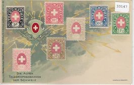 Die alten Tlegraphenmarken der Schweiz - Litho