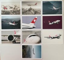 Swiss Air Lines Postkarten A320 & A220 - 10 Stück Set