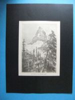 Stich : das Matterhorn vom Riffelberg gesehen
