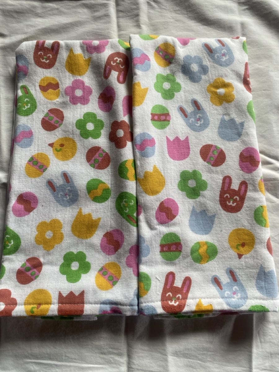 Linges de cuisine: Easter Bunny Spring Kitchen Towels - Cute Pattern Set – Neuf avec emballage d'origine à Buttikon SZ par Maxwelltime