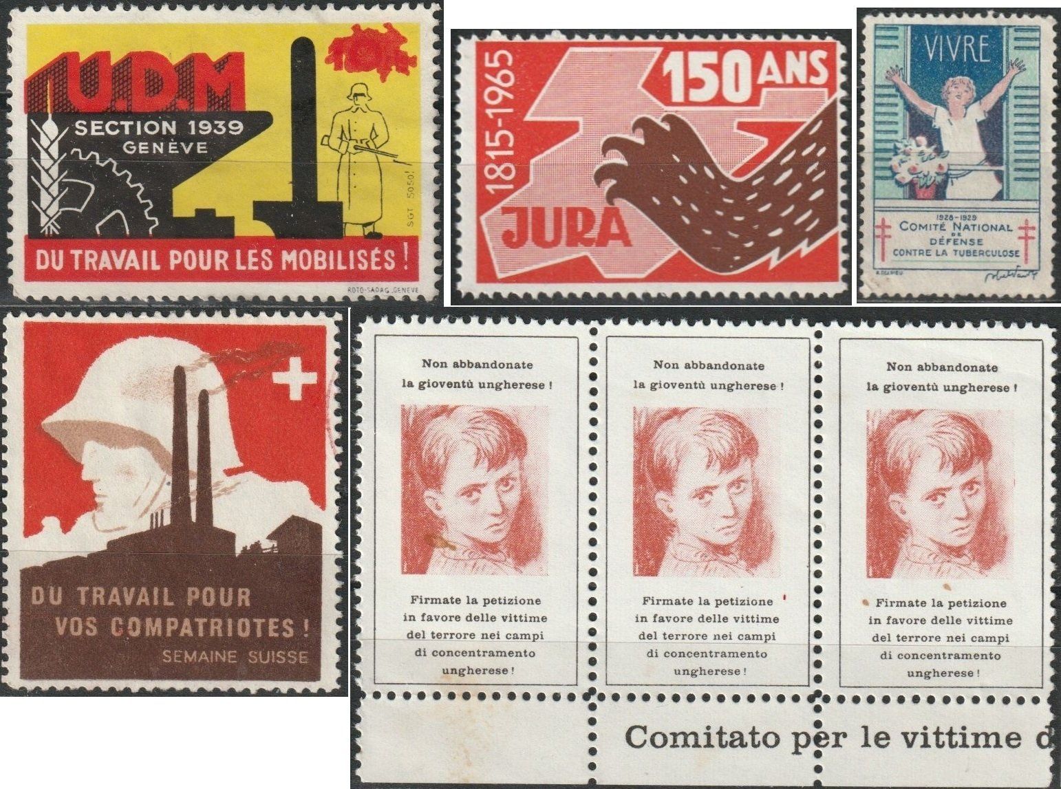 Alle Briefmarken: Lot Vignetten – Gebraucht aus Fislisbach von Zigzag12