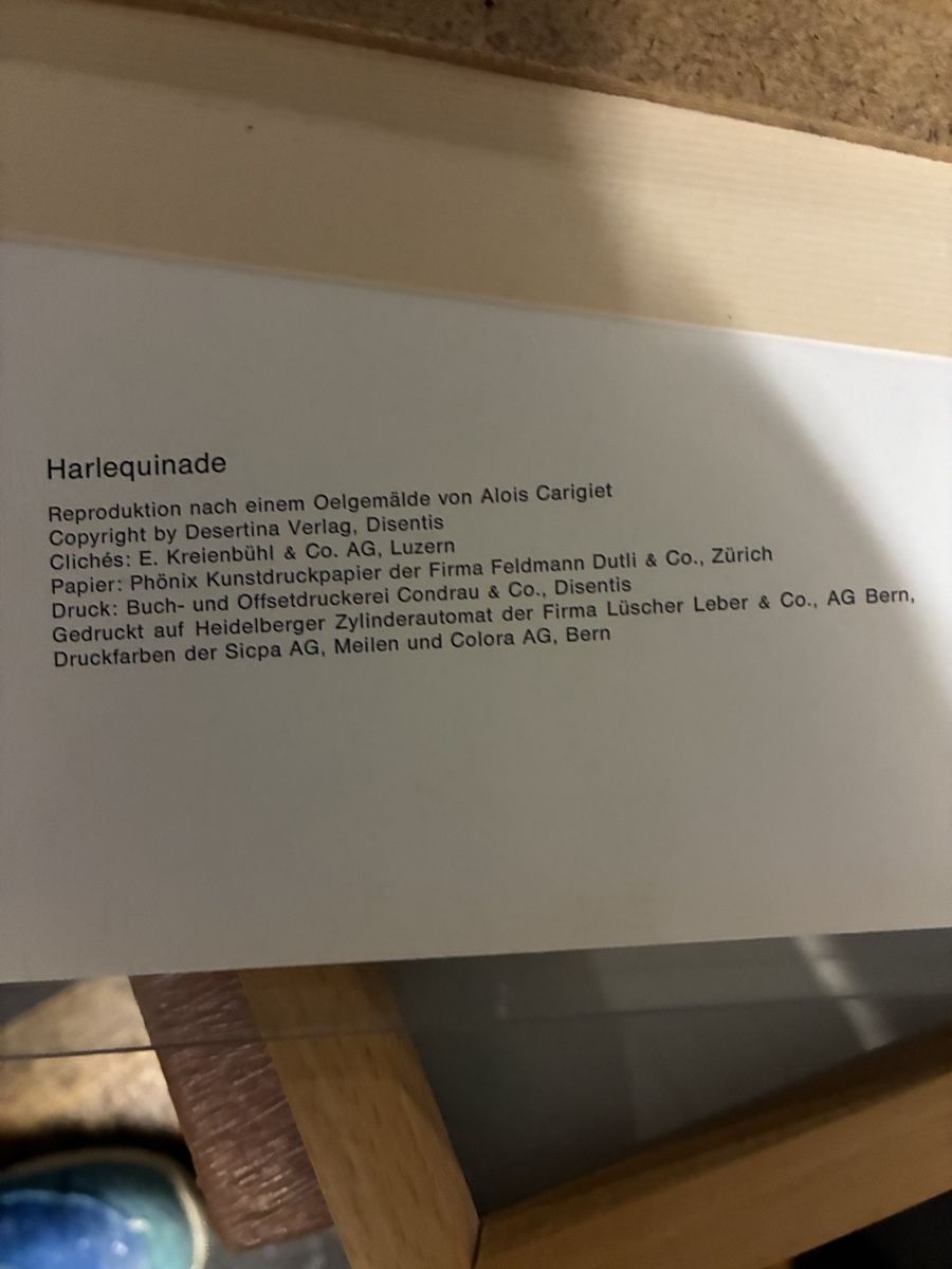 Foto & Immagini: Alois Cariget Bild – Usato da Oetwil a. d. Limmat venduto da Sneep 1