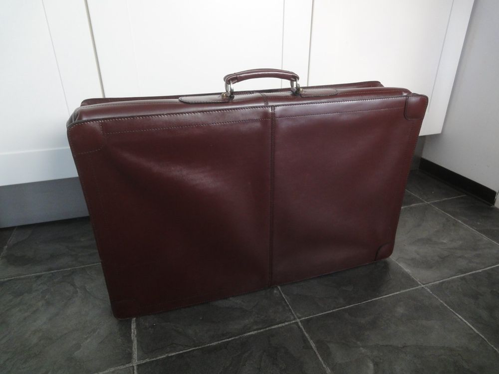 reisekoffer taschen aus leder ohne rollen für damen amazon Reisekoffer aus Leder, made in