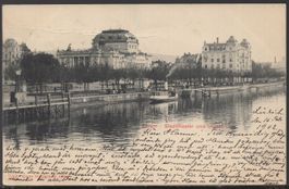 Zürich - Stadttheater und Utoschloss  1902
