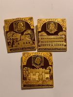 3 Anstecknadeln Museen in Moskau