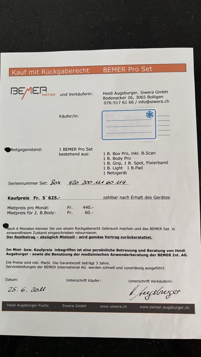 Attrezzature mediche: BEMER Pro Set – Usato da Bern venduto da Pedro1110 1
