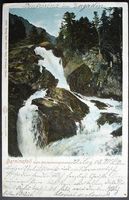 PONTRESINA Berninafall beim Morteratsch-Gletscher