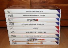 Stapel mit Nintendo Wii Games - Alle in Deutsch mit Handbuch