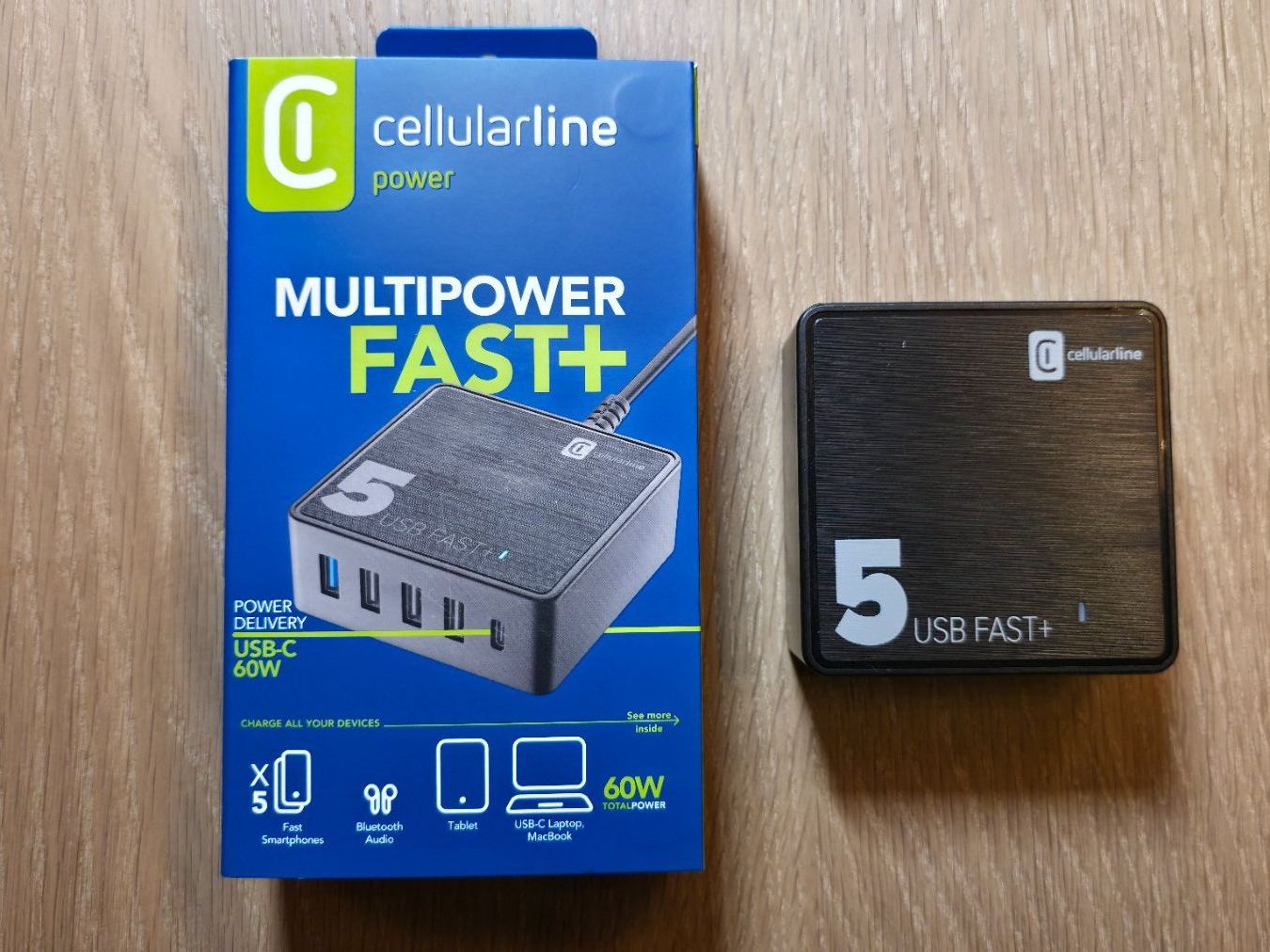 Caricabatterie: USB Ladegerät, 60W, Cellularline Multipower 5 Fast+ / OVP – Nuovo (secondo la descrizione) da Sirnach venduto da TheMrFreeman