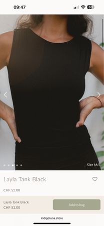 Indigo Luna Layla tank black