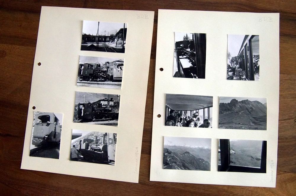 Brienz Rothorn Bahn im Sommer 1960 (Foto Serie) (Gebraucht) in