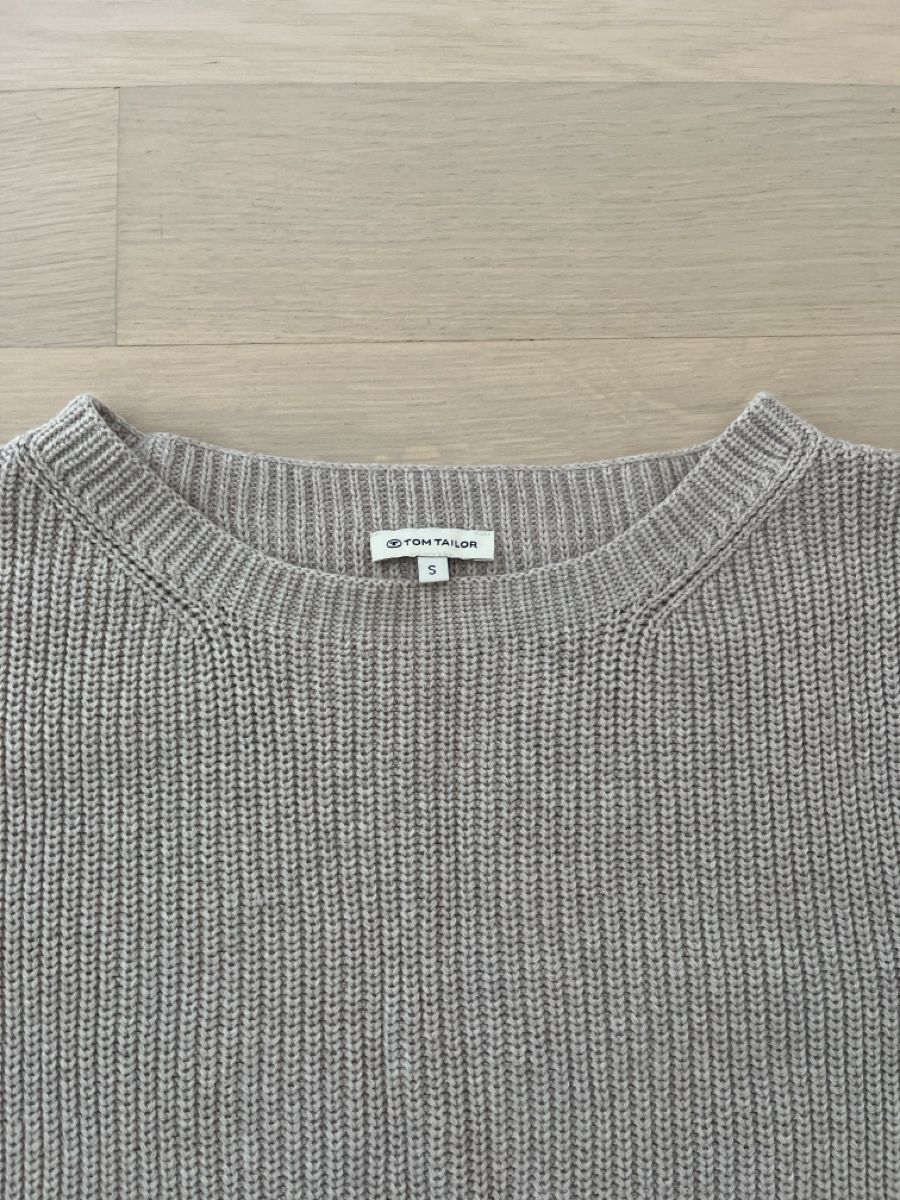 Tom Tailor Maglioni & Felpe: Sommerlicher Strickpullover von Tom tailor in Grau, Gr. S – Nuovo (secondo la descrizione) da Reinach BL venduto da Yue987 1