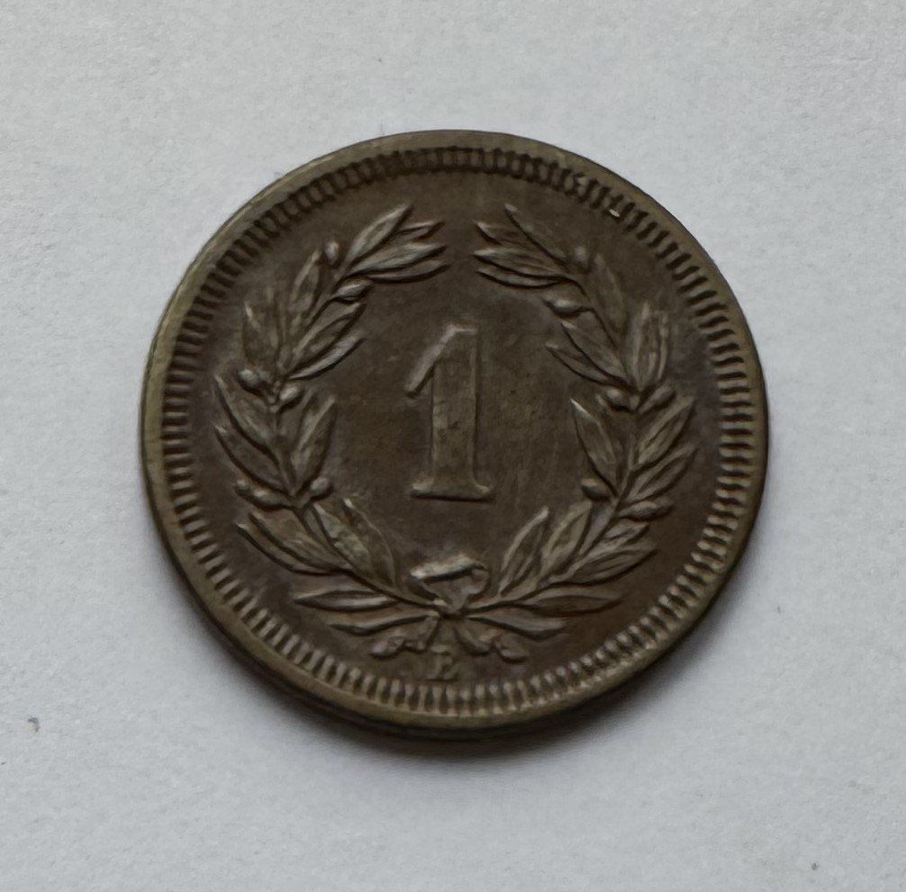 Toutes les monnaies: 1872 1 Rappen unz – Neuf (Voir description) à Kirchberg SG par Zenhad69 2