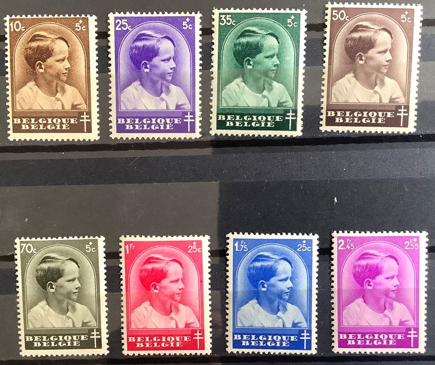 Prophila Collection Belgien Briefmarke – 1970 Baudouin, Phosphoreszierendes Papier, Postfrisch MNH