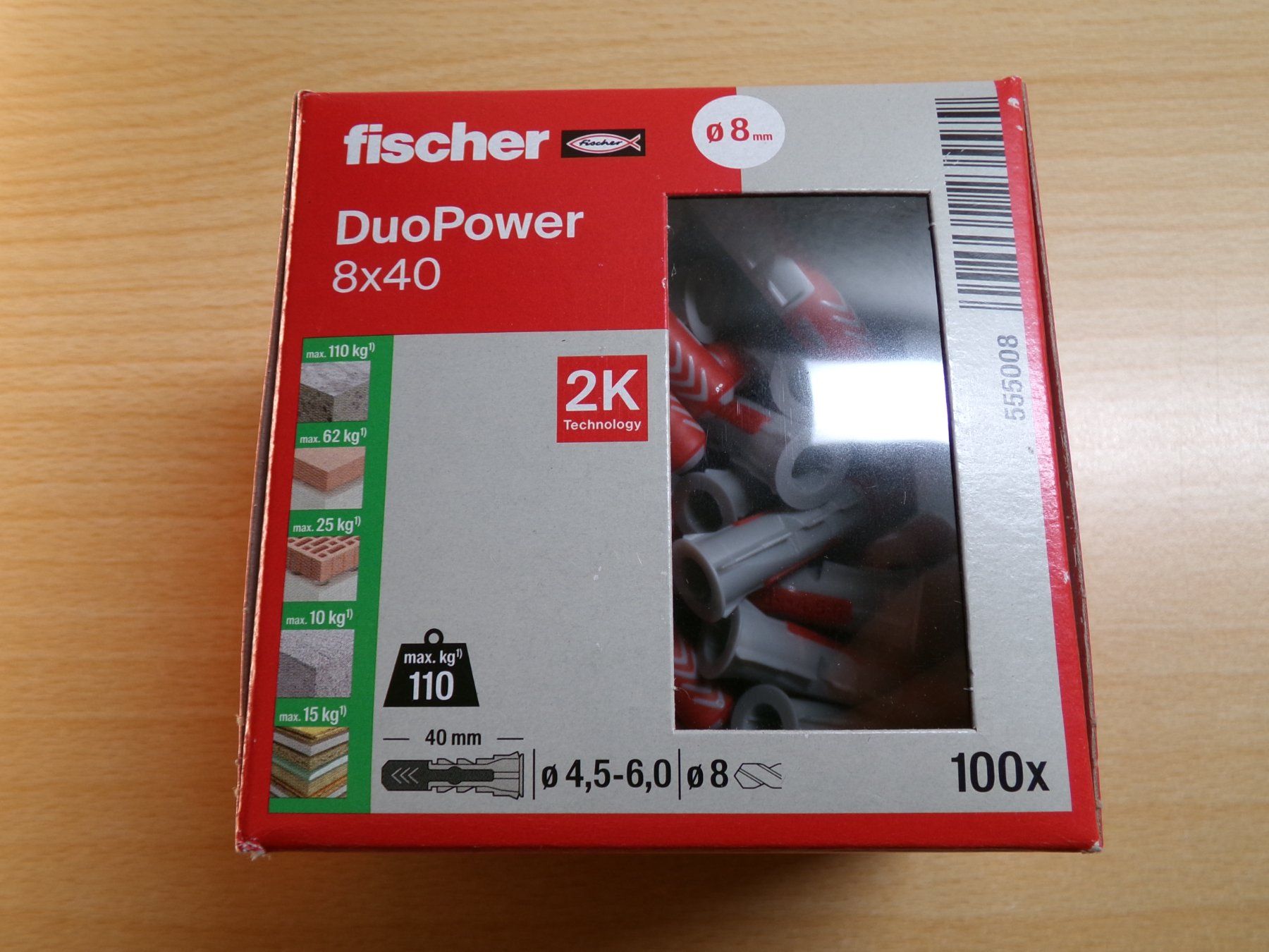 Eisenwaren: 100St. Fischerdübel 8x40 – Neu und originalverpackt aus Hombrechtikon von Maloev17