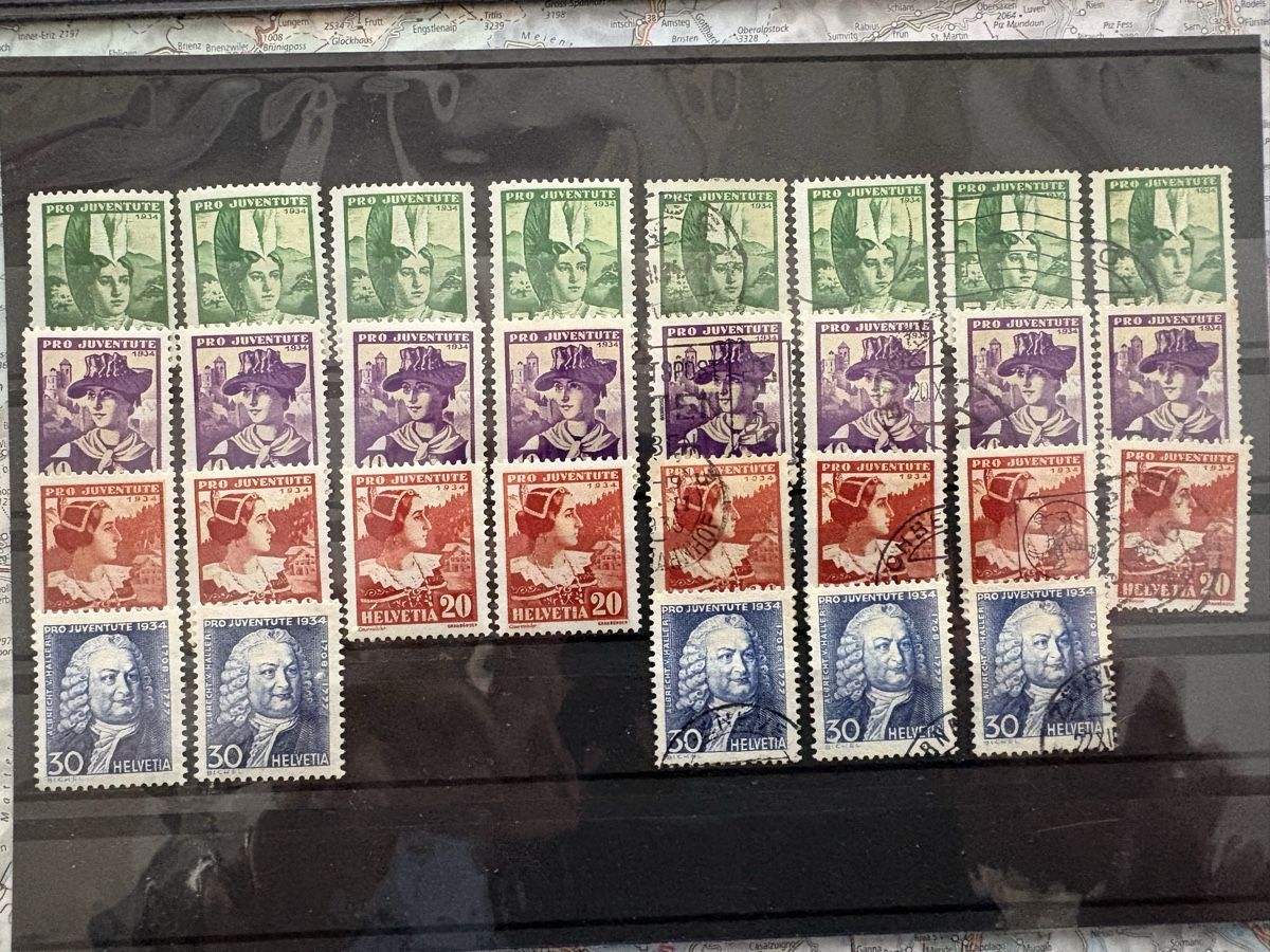 Tutti i francobolli: Pro Juventute 1928-1934 – Usato da Steckborn venduto da heg_sd2b 4