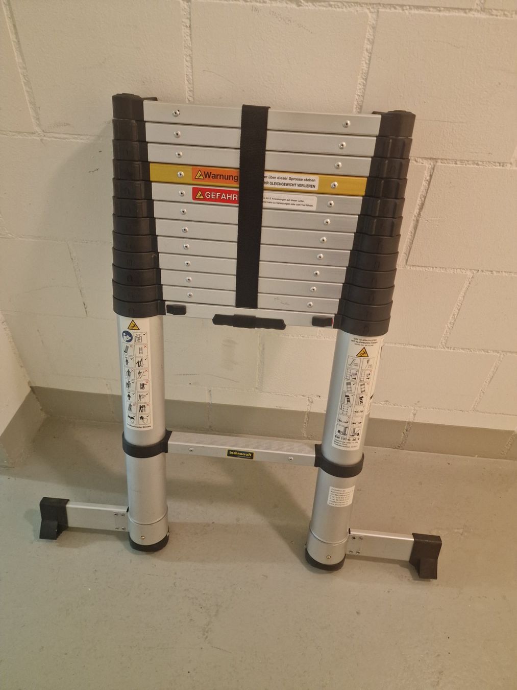 Technocraft Leitern: Teleskopanlegeleiter, Technochraft, Länge: 374cm – Gebraucht aus Boningen von melija3
