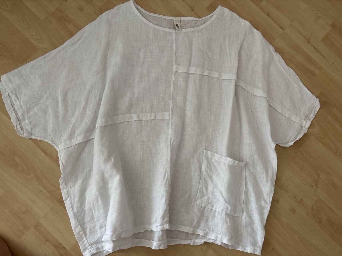 Blusen: Leinenbluse weiss  One Size – Gebraucht aus Nebikon von Draga25 2