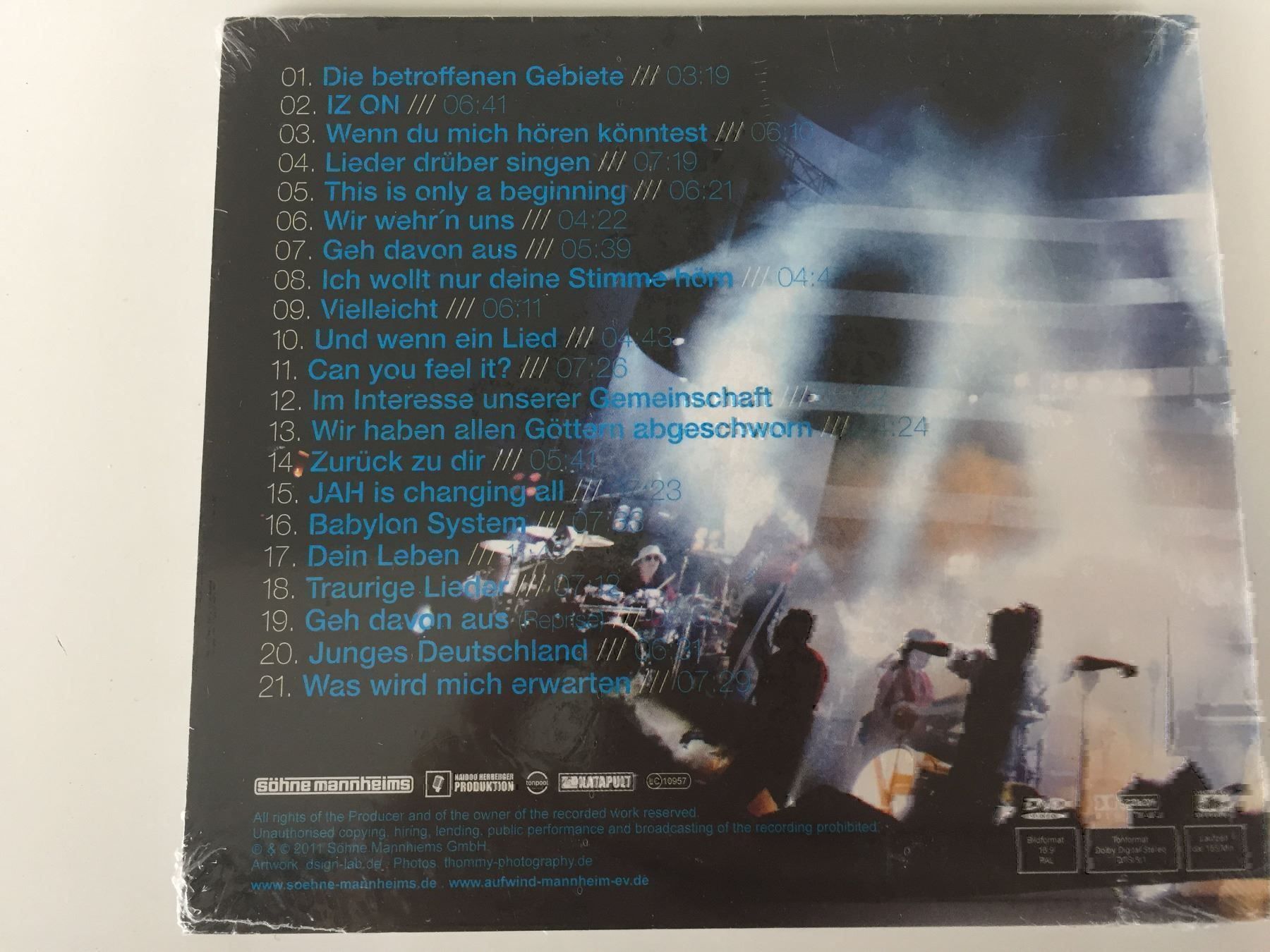 CD: Söhne Mannheims - Iz on Tour Live DVD – Nuovo e nell'imballaggio originale da Rüti ZH venduto da alumedien 1