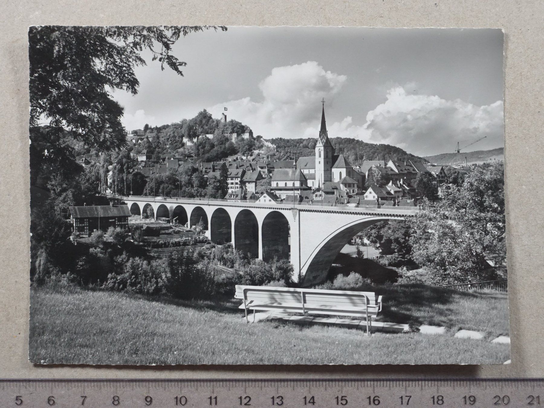 Cartoline postali: Baden, 1962 – Usato da Lenzburg venduto da fh1