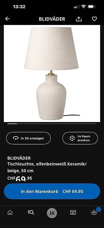 Lampes: Tischlampe IKEA Blidväda – D'occasion à Kölliken par Bunnylump1 1