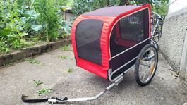 Hundeanhänger Velo Rot