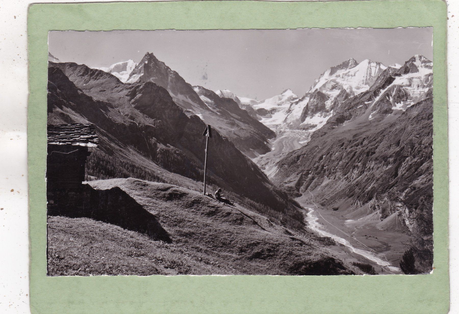 Ansichtskarten: Zinal Alpe de Lirec 1946 – Gebraucht aus Herisau von Lisegrat2008