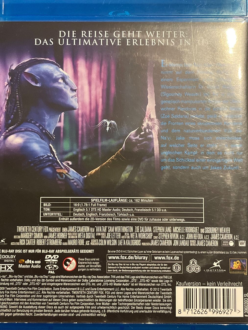 Tutti i DVDs: Avatar - Aufbruch nach Pandora 3D – Usato da Waldenburg venduto da Gonzo8 1
