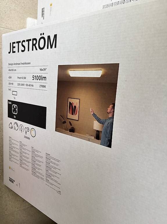 Lampadari & plafoniere: IKEA JETSTRÖM LED-Deckenlichtpaneel 100x40cm – Usato da Horgen venduto da ErsterImperator 2