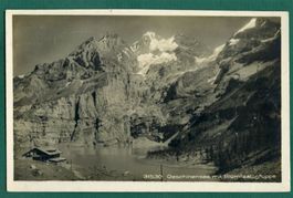 Oeschinensee mit Blümlisalpgruppe, ungelaufen