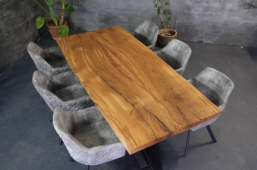 Tische: Eichen-Esstische aus Massivholz – Gebraucht aus Walchwil von Swissdesign_Haag 6