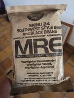 US Militär MRE Verpflegung Menu 24 Beef Black Beans